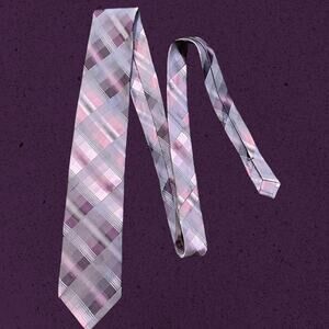 Calvin Klein purple patterned tie